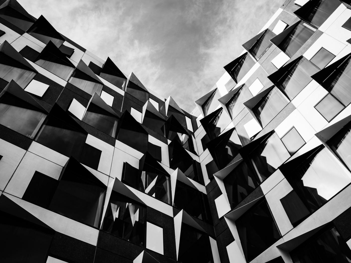 Bold architectural facade